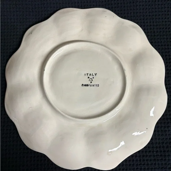 Vintage Rooster Egg Plate, Hand Painted, Italy - Picture 6 of 9